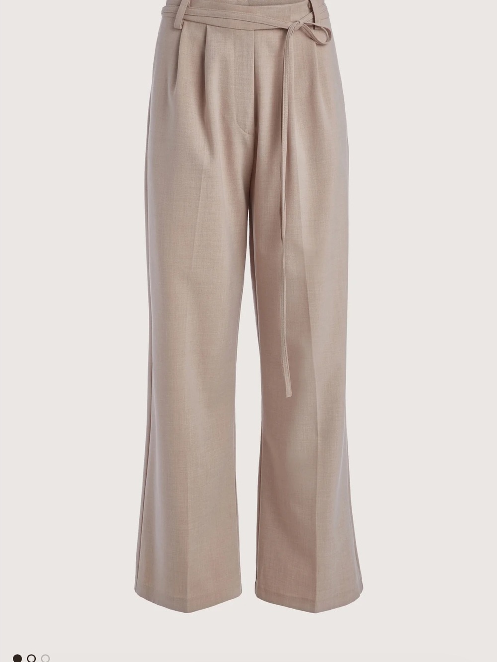 High-Rise Straight Leg Trouser with Tie Belt - NWT